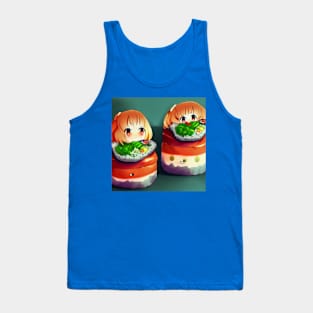 Kawaii Anime Sushi Tank Top